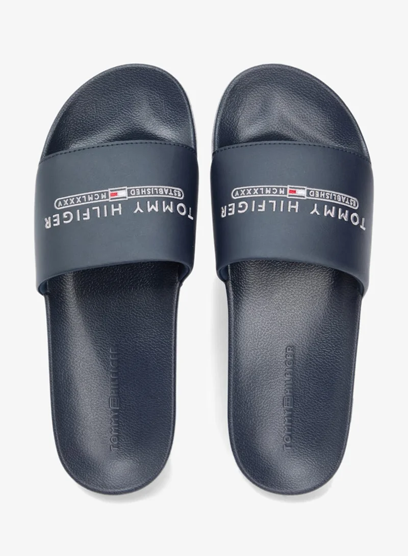 TOMMY HILFIGER Logo Embroidery Pool Slides